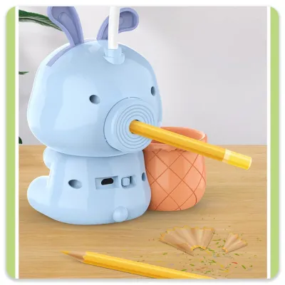 Kuromi Cartoon LED Desk Lamp With Pencil Sharpener & Pen Holder